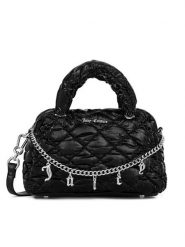 Juicy Couture Torebka BIJXT8665WIP Czarny. Czarne torebki klasyczne Juicy Couture, bez wzorów, z materiału, bez dodatków. Za 329.99 zł.