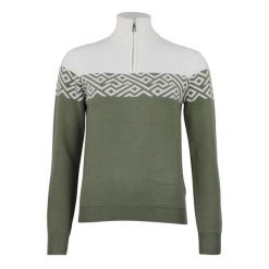 Bardzowy golf 1/2 zamek damski Peak Mountain Akar. Zielone swetry Peak Mountain, m, bez wzorów, z nylonu, bez ramiączek. Za 235.00 zł.