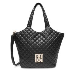 Torebka Badura. Czarne shopper bag Badura, bez wzorów, bez dodatków. Za 249.99 zł.