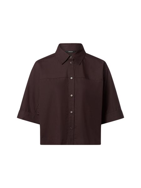 Opus Bluzka damska z krótkim rękawem - Freppy Kobiety brązowy jednolity, 36. Brązowe bluzki Opus, bez wzorów, z bawełny, bez kołnierzyka, bez ramiączek. Za 279.95 zł.