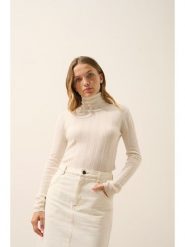 Just Cashmere Kaszmirowy golf "Serelith" w kolorze kremowym rozmiar: S. Brązowe swetry Just Cashmere, s, bez wzorów, z kaszmiru, bez ramiączek. Za 290.57 zł.