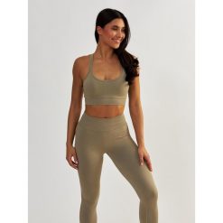 Stanik Fitness BeShaped Gym Queen Bezszwowy. Niebieskie biustonosze BESHAPED, bez wzorów, z nylonu. Za 179.00 zł.