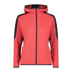 Bluza damska turystyczna CMP 34G1516. Czerwone bluzy CMP, l, bez wzorów, bez kaptura, trekkingowe. Za 340.00 zł.