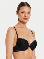 Guess Biustonosz push-up O4YC01 PZ01C Czarny. Czarne biustonosze Guess, z aplikacjami, z syntetyku. Za 149.99 zł.