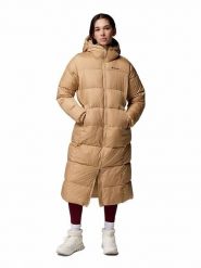 Columbia Płaszcz zimowy "Puffect II Long" w kolorze beżowym rozmiar: XS. Brązowe płaszcze Columbia, na zimę, xs, bez wzorów, z puchu, bez kaptura. Za 409.95 zł.
