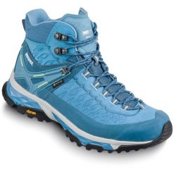 Buty turystyczne damskie Meindl Top Trail Lady Mid z membraną Gore – Tex. Niebieskie buty trekkingowe MEINDL, z gore-texu, bez zapięcia. W wyprzedaży za 759.85 zł.