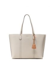 Tory Burch Torebka Perry Triple-Compartment Tote 81932 Biały. Białe shopper bag Tory Burch, bez wzorów, ze skóry, bez dodatków. Za 1,509.00 zł.