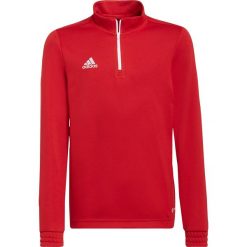 Bluza piłkarska dla dzieci adidas Entrada 22 Tr Top. Czerwone topy adidas, bez wzorów, bez kołnierzyka, bez ramiączek. Za 95.00 zł.
