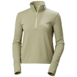 Bluza damska Helly Hansen Versalite Cinched Fleece. Zielone bluzy bez kaptura Helly Hansen, bez wzorów, bez kaptura, trekkingowe. Za 319.50 zł.