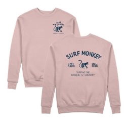Bluza Save the Ocean – Okrągły dekolt / Dorosły (Różowy). Czerwone bluzy SURF MONKEY, l, bez wzorów, z bawełny, bez ramiączek, bez kaptura. Za 309.95 zł.