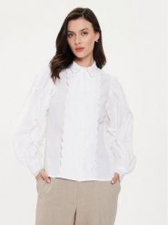 Karen by Simonsen Koszula Nadia 10104854 Biały Regular Fit. Białe koszule Karen by Simonsen, bez wzorów, z bawełny, bez kołnierzyka, bez ramiączek. Za 499.99 zł.