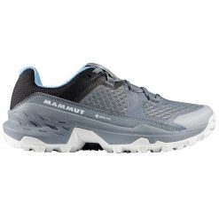 Buty turystyczne damskie Mammut Girun II Low GTX. Niebieskie buty trekkingowe Mammut, bez wzorów, z gore-texu, bez zapięcia, trekkingowe, gore-tex. Za 509.99 zł.