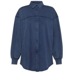 Koszula Deha Koszula Z Marmurkowego Polaru Damskie. Niebieskie koszule Deha, s, bez wzorów, z bawełny, bez kołnierzyka, bez ramiączek. Za 551.99 zł.