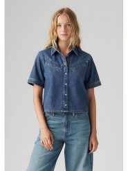 Levi's Koszula dżinsowa w kolorze niebieskim rozmiar: L. Niebieskie koszule Levi's, l, bez wzorów, z bawełny, bez kołnierzyka, bez ramiączek. Za 154.79 zł.