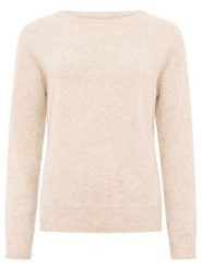 Zwillingsherz Kaszmirowy sweter w kolorze beżowym rozmiar: XL. Brązowe swetry Zwillingsherz, xl, bez wzorów, z kaszmiru, bez ramiączek. Za 310.38 zł.