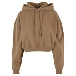 Bluza damska z kapturem Urban Classics. Brązowe bluzy Urban Classics, bez wzorów, z kapturem. Za 275.00 zł.