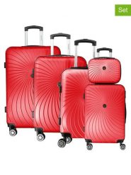 Geographical Norway 5-częściowy zestaw "Sunlighteo" w kolorze czerwonym rozmiar: onesize. Czerwone walizki Geographical Norway. Za 565.99 zł.