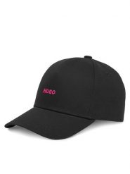 HUGO Czapka z daszkiem Cara 50519255 Czarny. Czarne czapki z daszkiem Hugo, bez wzorów, z bawełny. Za 169.99 zł.
