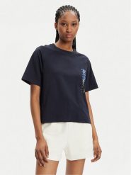 Napapijri T-Shirt S-Aberdeen NP0A4HOI Granatowy Regular Fit. Niebieskie t-shirty Napapijri, m, bez wzorów, z bawełny, bez kołnierzyka, bez ramiączek. Za 69.99 zł.
