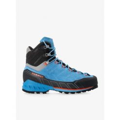 Buty w góry damskie Mammut Kento Tour High GTX. Niebieskie buty trekkingowe Mammut, bez wzorów, bez zapięcia, trekkingowe. Za 902.50 zł.