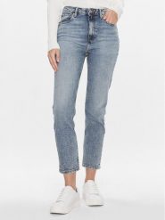 Tommy Hilfiger Jeansy Cigarette Hw A Mio WW0WW40631 Niebieski Slim Fit. Niebieskie jeansy Tommy Hilfiger, bez wzorów, z bawełny. Za 369.99 zł.