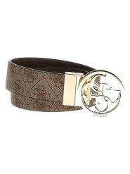 Guess Pasek w kolorze brązowo-beżowym rozmiar: 95. Brązowe paski Guess, z aplikacjami, z materiału. Za 239.29 zł.