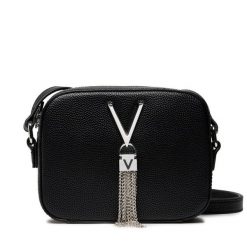 Torebka Valentino. Czarne listonoszki Valentino, bez wzorów, bez dodatków. Za 259.99 zł.