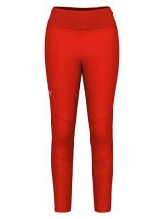 Salewa Legginsy funkcyjne "Pedroc Dry Responsive" w kolorze czerwonym rozmiar: M/L. Czerwone legginsy Salewa, bez wzorów, sportowe. Za 288.52 zł.
