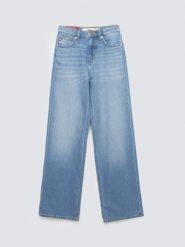 Jeansy damskie z szeroką nogawką niebieskie Atrea 111. Niebieskie jeansy BIG STAR, l, bez wzorów, z bawełny, klasyczne, z podwyższonym stanem. Za 349.99 zł.