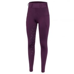 Legginsy jeździeckie damskie EQUESTRIAN QUEEN Salford 25SS z pełnym lejem. Niebieskie legginsy EQUESTRIAN QUEEN, z aplikacjami, z elastanu, sportowe. Za 290.99 zł.