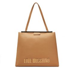 Torebka LOVE MOSCHINO. Brązowe torebki klasyczne Love Moschino, bez wzorów, klasyczne, bez dodatków. Za 539.99 zł.