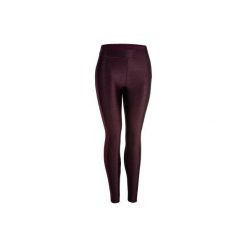 Legginsy fitness kardio damskie 120 bordowe. Fioletowe legginsy DOMYOS, bez wzorów, z elastanu. Za 64.99 zł.