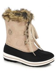 Kimberfeel Kozaki zimowe "Elisa" w kolorze jasnoróżowym rozmiar: 35. Różowe kozaki Kimberfeel, na zimę, bez wzorów, z materiału, eleganckie, bez obcasa, na platformie, bez zapięcia. Za 239.99 zł.