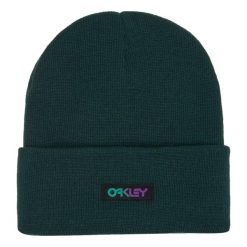 Czapka zimowa damska Oakley B1B Gradient Patch Beanie. Czerwone czapki zimowe Oakley, bez wzorów, sportowe. Za 75.99 zł.