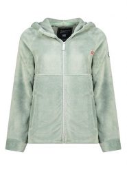 Geographical Norway Kurtka polarowa "Ulotta" w kolorze jasnozielonym rozmiar: M. Zielone kurtki Geographical Norway, m, bez wzorów, z polaru, bez kaptura. Za 152.98 zł.