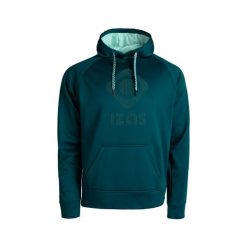 Bluza z kapturem unisex DUERO V3 z logo i kieszenią z przodu. Zielone bluzy IZAS, na zimę, l, bez wzorów, sportowe, bez ramiączek, z kapturem. Za 226.04 zł.