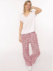 Zwillingsherz Muślinowe spodnie w kolorze różowym rozmiar: onesize. Różowe spodnie materiałowe Zwillingsherz, bez wzorów, z bawełny. Za 97.05 zł.