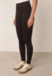 Brązowe Legginsy z Wysokim Stanem z Modelującymi Wstawkami Onorata. Brązowe legginsy Born2be, bez wzorów, z jeansu. Za 59.99 zł.