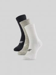 4F Skarpetki długie (3-pack) damskie - multikolor 35-38. Skarpetki 4f, bez wzorów, prążkowane. Za 59.99 zł.