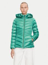 Geox Kurtka puchowa Zosma W4628Z T2843 F4622 Zielony Regular Fit. Zielone kurtki Geox, bez wzorów, z puchu, bez kaptura. Za 399.99 zł.