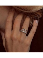 Les Petites Précieuses Pozłacany pierścionek z cyrkoniami rozmiar: 56. Czerwone pierścionki Les Petites Précieuses, z cyrkonią, pozłacane. Za 217.99 zł.