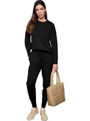 Heine Sweter w kolorze czarnym rozmiar: 40. Czarne swetry Heine, bez wzorów, bez ramiączek. Za 61.02 zł.