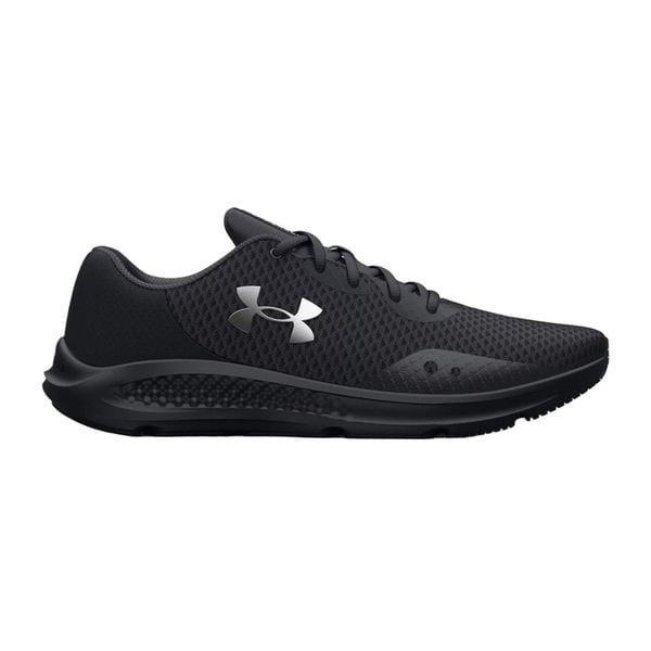 Buty treningowe damskie Under Armour W Charged Pursuit 3. Czarne buty do biegania Under Armour, bez wzorów, z gumy, bez zapięcia, do biegania. Za 160.99 zł.