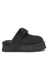 Ugg Kapcie W Disquette 1122550 Czarny. Czarne kapcie UGG, bez wzorów, ze skóry. Za 509.99 zł.