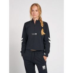 Bluza damska Hummel hmlLGC nikka. Czarne bluzy bez kaptura Hummel, xs, bez wzorów, bez kaptura, na fitness i siłownię. W wyprzedaży za 183.00 zł.