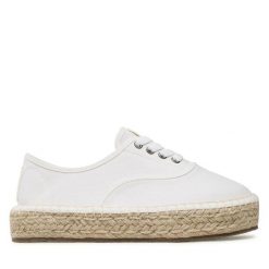 Espadryle Big Star Shoes. Białe espadryle BIG STAR SHOES, bez wzorów, retro, bez obcasa. Za 109.99 zł.