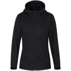 Kurtka Jako Softshell z Kapturem i Wodoodporna. Czarne kurtki przejściowe sportowe JAKO, bez wzorów, z materiału, z kapturem, outdoorowe. Za 428.65 zł.