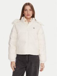 Calvin Klein Jeans Kurtka puchowa Essential LV047D501G Écru Relaxed Fit. Kurtki Calvin Klein Jeans, xl, bez wzorów, z jeansu, bez kaptura. Za 799.99 zł.