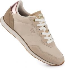 Damskie buty sneakersy sportowe eleganckie beżowe GAP OPTIMA NYX. Brązowe buty treningowe GAP, na lato, bez wzorów, z gumy, bez zapięcia, trekkingowe. Za 169.00 zł.
