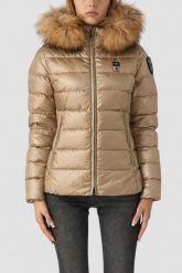 BLAUER Brązowa kurtka damska Arcadia Short Jackets, Rozmiar XL. Brązowe kurtki Blauer USA, s, bez wzorów, bez kaptura. W wyprzedaży za 1,099.99 zł.